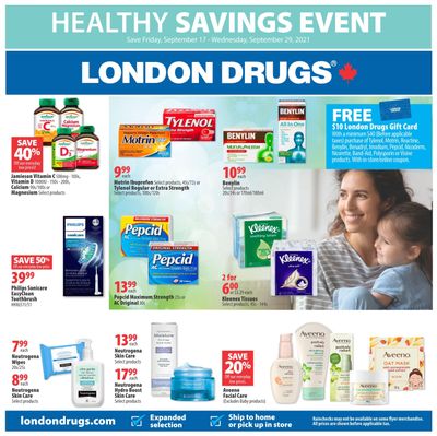 London Drugs Healthy Savings Event Flyer September 17 to 29