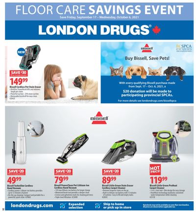 London Drugs Floor Care Savings Event Flyer September 17 to October 6