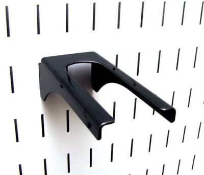 Wall Control 10-HH-2050 B Pegboard 1-1/4 Inches Handle Pegboard Bracket Slotted Metal Pegboard Hook, Black $10.21 (Reg $17.52)