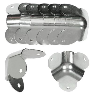 Reliable Hardware Company RH-1510-8-A Set of 8 3-Leg Amp / Cabinet Corner, Nickel $6 (Reg $9.26)