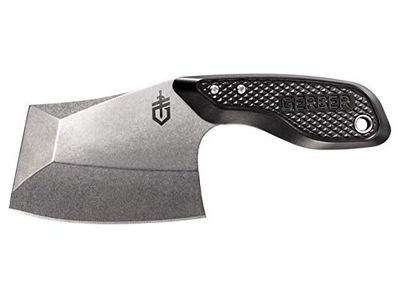 Gerber TRI-Tip, Mini Cleaver Fixed Blade Knife with Sheath, Black Handle [30-001693] $38.98 (Reg $48.05)