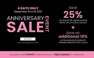 Linen Chest Canada Anniversary Sale: Save 25% OFF Almost All Regular Priced Items + Extra 10% OFF