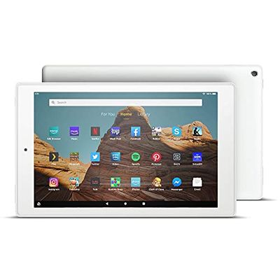 Fire HD 10 Tablet (10.1" 1080p full HD display, 32 GB) – White (2019 Release) $124.99 (Reg $199.99)
