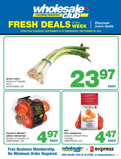 Wholesale Club (Atlantic) Fresh Deals of the Week Flyer September 16 to 22