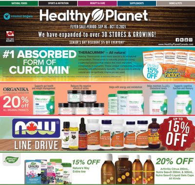 Healthy Planet Flyer September 16 to October 13