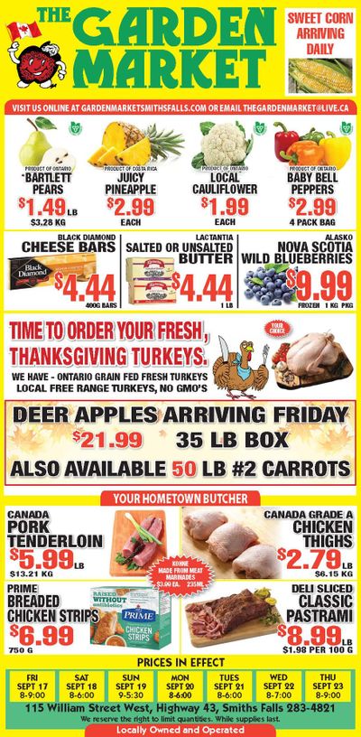 The Garden Market Flyer September 17 to 23