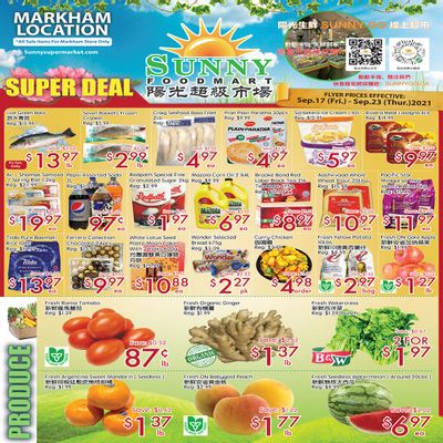 Sunny Foodmart (Markham) Flyer September 17 to 23