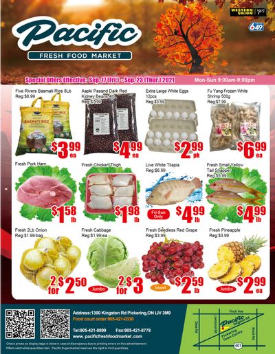 Pacific Fresh Food Market (Pickering) Flyer September 17 to 23