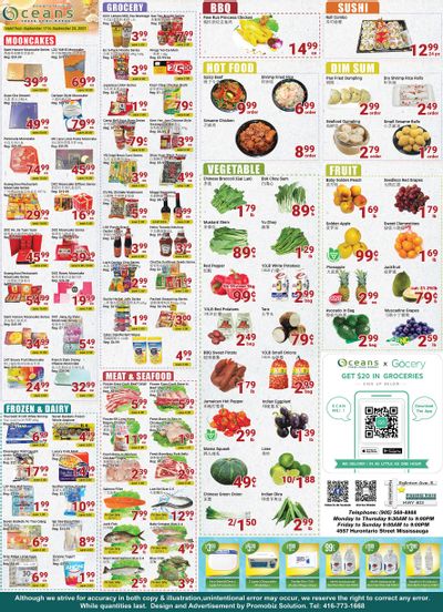 Oceans Fresh Food Market (Mississauga) Flyer September 17 to 23