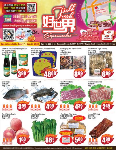 Field Fresh Supermarket Flyer September 17 to 23