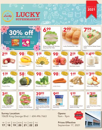 Lucky Supermarket (Surrey) Flyer September 17 to 23