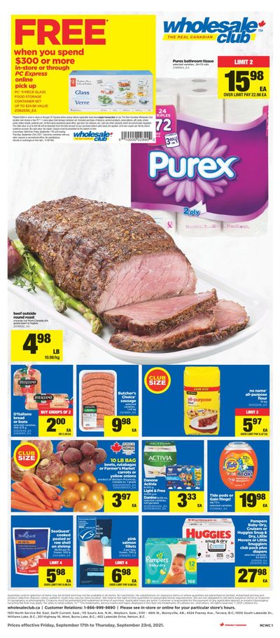 Real Canadian Wholesale Club Flyer September 17 to 23