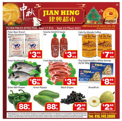 Jian Hing Supermarket (North York) Flyer September 17 to 23