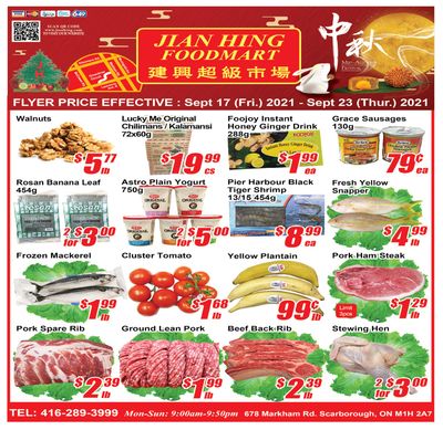 Jian Hing Foodmart (Scarborough) Flyer September 17 to 23