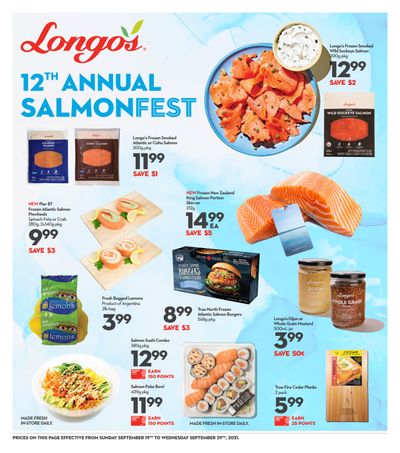 Longo's SalmonFest Flyer September 19 to 29