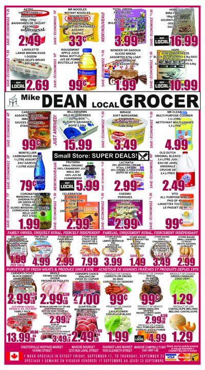 Mike Dean Local Grocer Flyer September 17 to 23