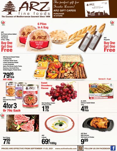 Arz Fine Foods Flyer September 17 to 23