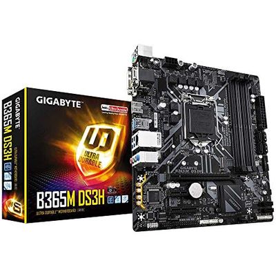 GIGABYTE B365M DS3H (LGA1151/Intel/Micro ATX/USB 3.1 Gen 1 (USB3.0) Type A/DDR4/Motherboard), 10.43 x 10.43 x 2.12 inches $69.99 (Reg $100.51)