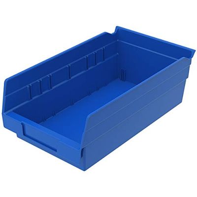 Akro-Mils 30130 12-Inch by 6-Inch by 4-Inch Plastic Nesting Shelf Bin Box, Blue, Case of 12 $8.55 (Reg $49.00)