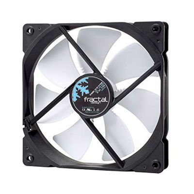 Fractal Design Dynamic X2 GP-14 PWM Computer Fan - Silent Fan - High Airflow – 140x140x25 mm – 1000RPM – Hydraulic Fdb Bearings – Trip Wire - Aerodynamically Shaped Struts – 12V - White (Single) $22.99 (Reg $32.63)