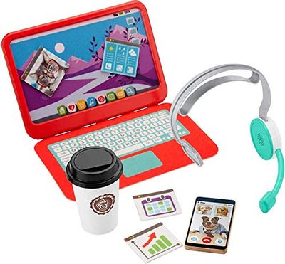Fisher-Price My Home Office, Pretend Work Station 8-Piece Play Set for Preschool Kids Ages 3 Years and up $18.18 (Reg $29.99)