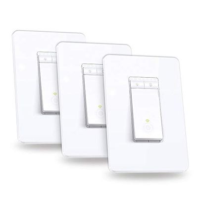 Kasa Smart Dimmer Switch by TP-Link (HS220P3) - Single Pole, Neutral Wire Required, 2.4GHz WiFi Light Switch for LED Lights, Works with Alexa and Google Assistant, UL Certified, 3-Pack $59.99 (Reg $79.99)