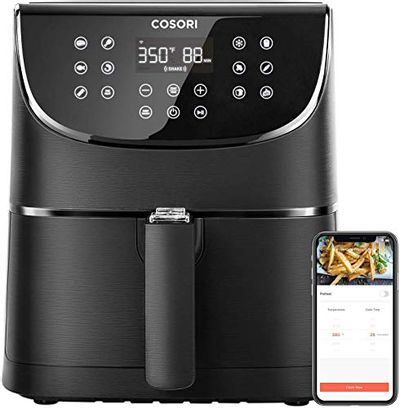 COSORI Smart WiFi Air Fryer, 5.8QT Oil Free XL Electric Hot Air Fryers Oven, Programmable 11-in-1 Cooker with Preheat & Shake Reminder, Digital Touchscreen and Nonstick Basket, 100 Recipes, 1700W $148.74 (Reg $174.99)