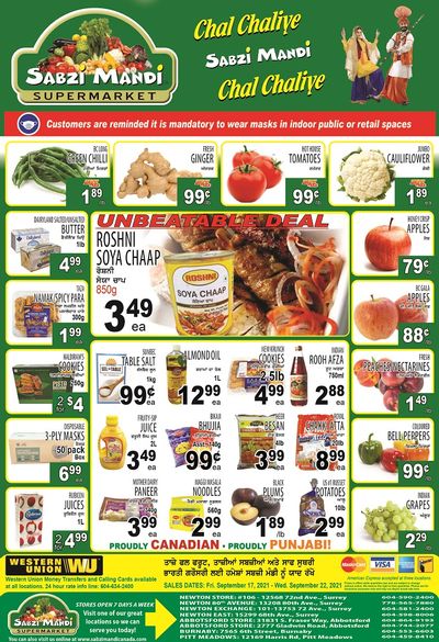 Sabzi Mandi Supermarket Flyer September 17 to 22