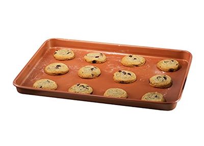 Gotham Steel Bakeware Nonstick Cookie Sheet XL Baking Tray Even Heat & Non-Warp Technology Ultra Nonstick Ceramic & Dishwasher Safe, Pro Heavy-Duty Chef’s Bakeware 17.7” x 12.7” Full Size Cookie Sheet $18.97 (Reg $26.79)
