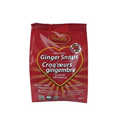 Shasha Co Original Ginger Snap Cookie Bags, 300 grams $3 (Reg $5.49)