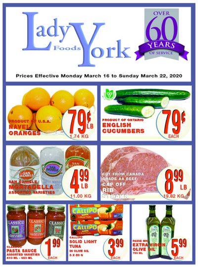 Lady York Foods Flyer March 16 to 22
