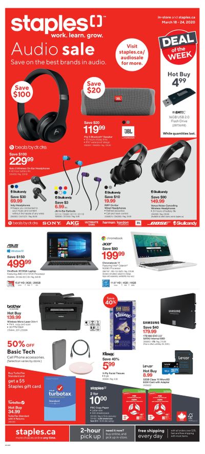 Staples Flyer March 18 to 24