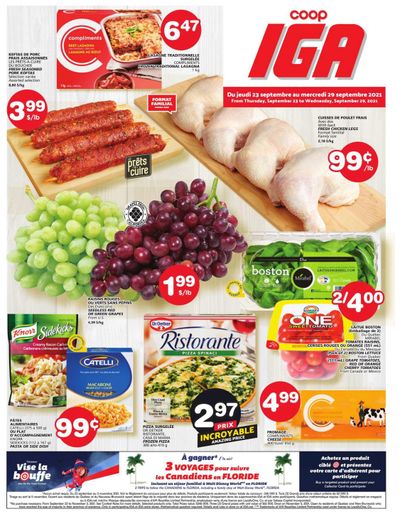 Coop IGA Flyer September 23 to 29