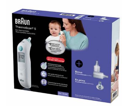 Braun ThermoScan 5 Ear Thermometer with Back Light Display For $47.99 At Costco Canada