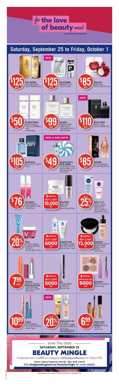 Shoppers Drug Mart (ON) Flyer September 25 to October 1