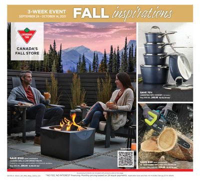Canadian Tire Fall Inspirations Flyer September 24 to October 14