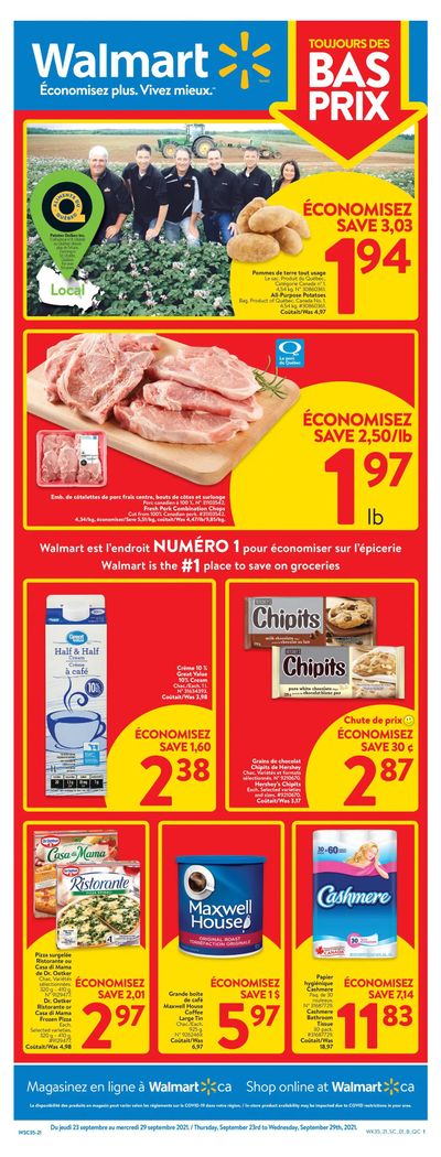 Walmart (QC) Flyer September 23 to 29 Walmart (QC) Flyer September 23 to 29