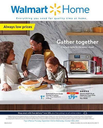 Walmart Home Flyer September 23 to October 20