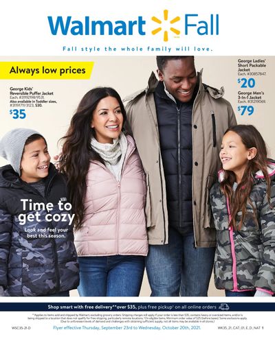 Walmart Fall Flyer September 23 to October 20