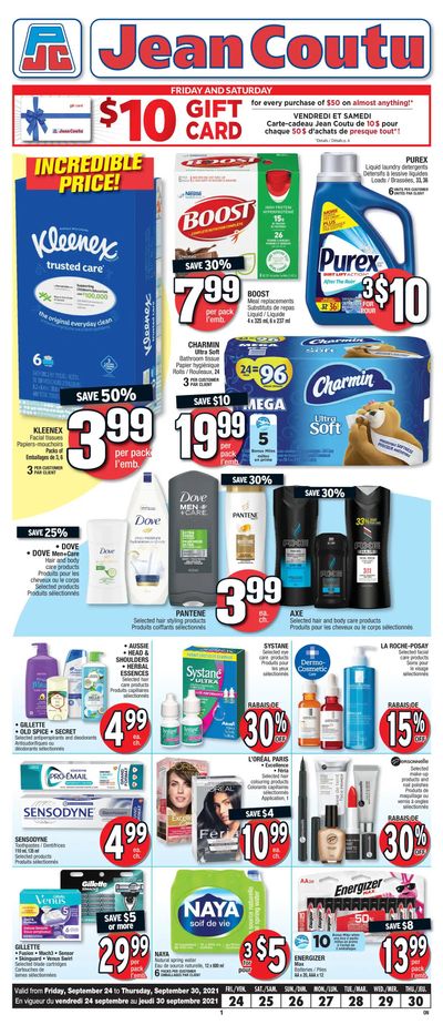 Jean Coutu (ON) Flyer September 24 to 30