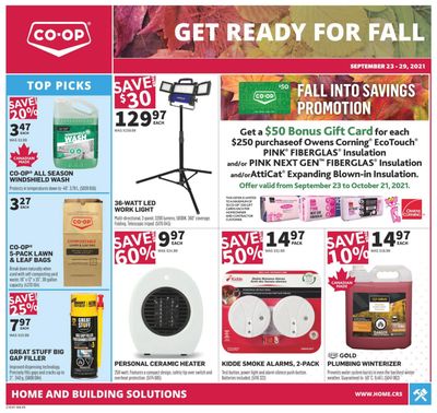 Co-op (West) Home Centre Flyer September 23 to 29