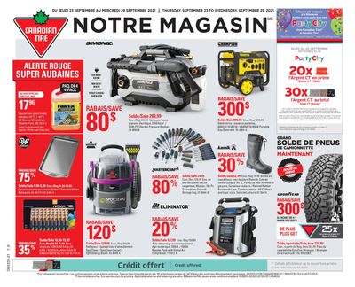 Canadian Tire (QC) Flyer September 23 to 29