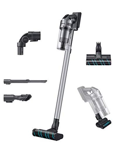 Samsung Jet 75 Stick Cordless Lightweight Vacuum Cleaner with Removable Long Lasting Battery and 200 Air Watt Suction Power, Complete with 180 Deg Swivel Brush, Titan Silver $471.34 (Reg $497.49)
