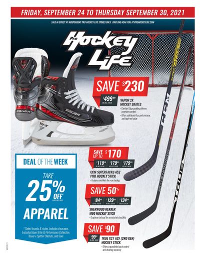 Pro Hockey Flyer September 24 to 30 Pro Hockey Flyer September 24 to 30