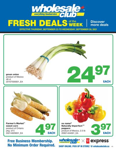 Wholesale Club (Atlantic) Fresh Deals of the Week Flyer September 23 to 29