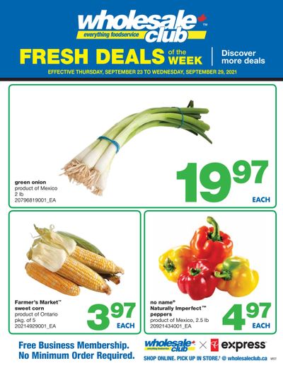 Wholesale Club (West) Fresh Deals of the Week Flyer September 23 to 29