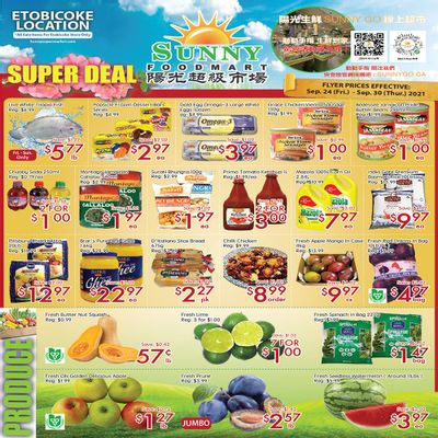 Sunny Foodmart (Etobicoke) Flyer September 24 to 30