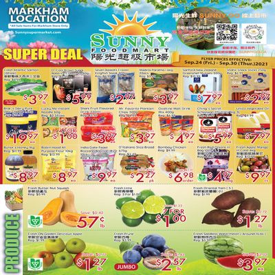 Sunny Foodmart (Markham) Flyer September 24 to 30