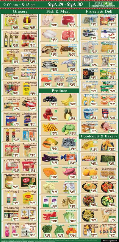 Nations Fresh Foods (Mississauga) Flyer September 24 to 30