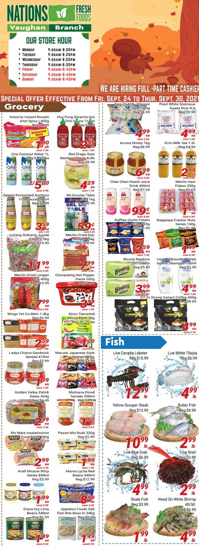 Nations Fresh Foods (Vaughan) Flyer September 24 to 30